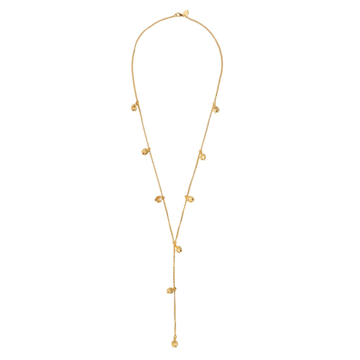 Lotus Bud Lariat - Gold Vermeil | BRAVE EDITH - Brave Edith